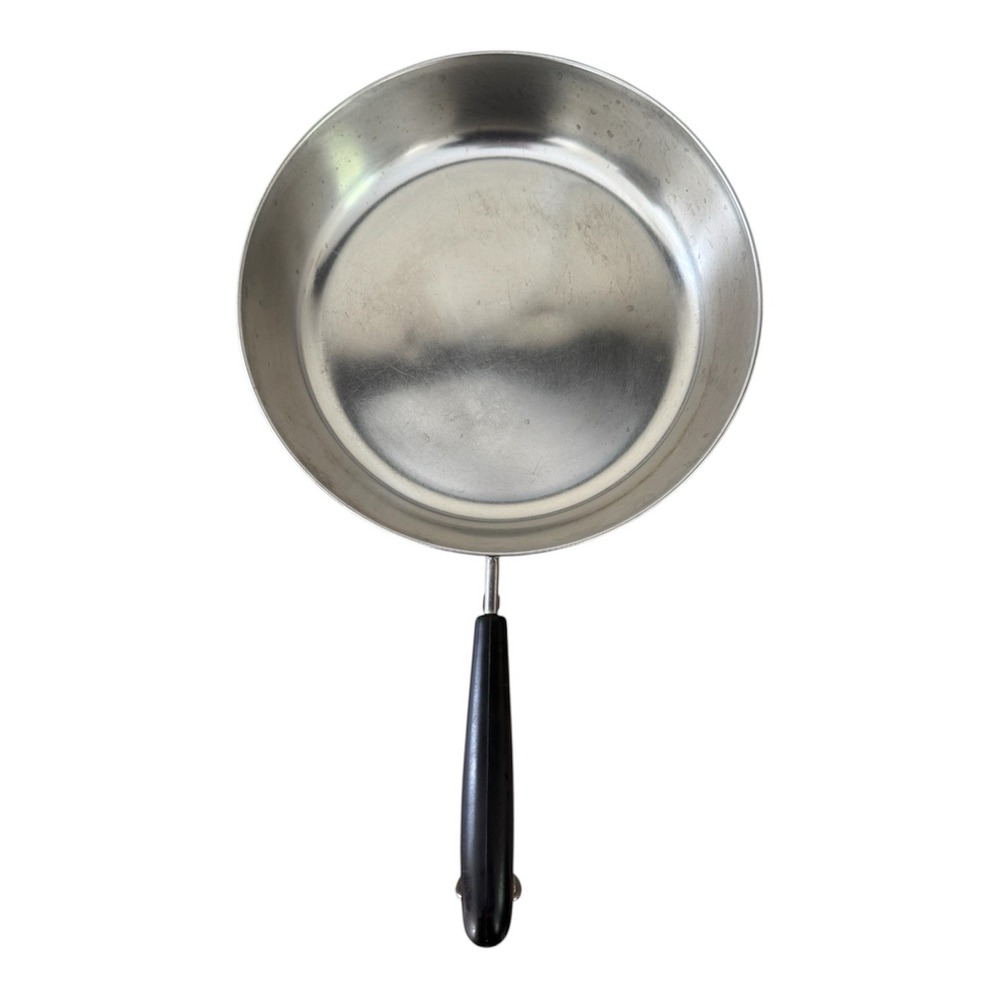 Vintage 1801 Revere Ware Copper Clad 10 inch Skillet Fry‎ Pan Lid USA